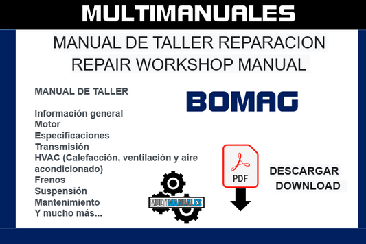 Bomag BW 100 AD4 Complete Service and Repair Manual