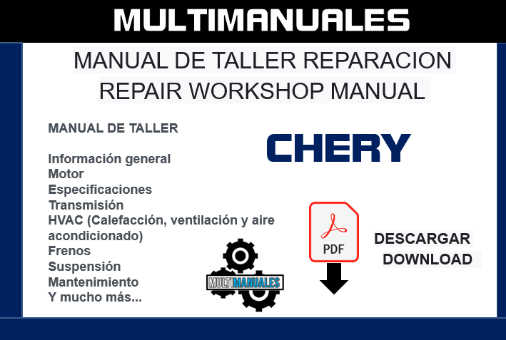Manual De Taller Chery Tiggo 8 (2017-2024) Español