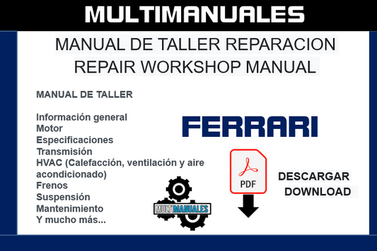 Ferrari Mondial T 1989-1993 Workshop Repair Manual PDF