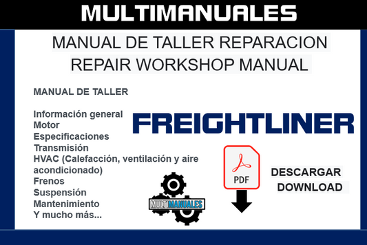 Freightliner MT35, MT45, MT55 Van Chassis Service and Repair Manual in PDF Format