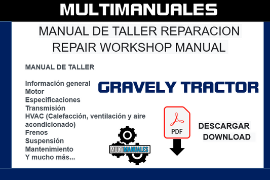 Gravely Professional G Tractor Service Repair Manual