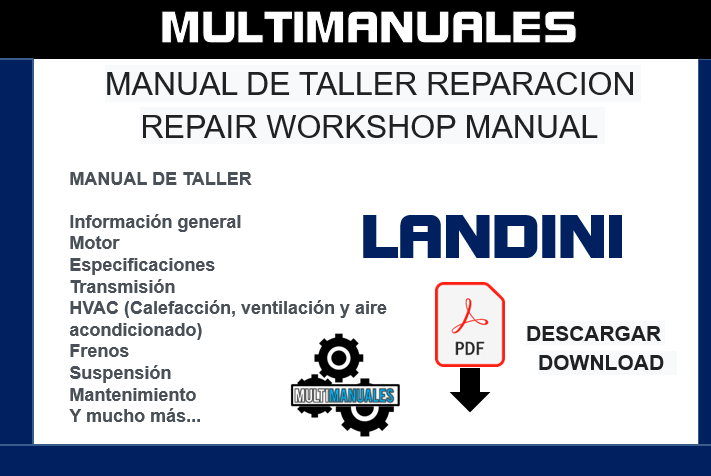 Landini Legend 110, 115, 130, 145, 165 Workshop, Service and Repair Manual