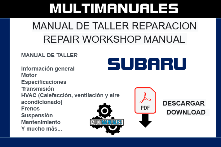 Manual de servicio y reparación del Subaru WRX 2021