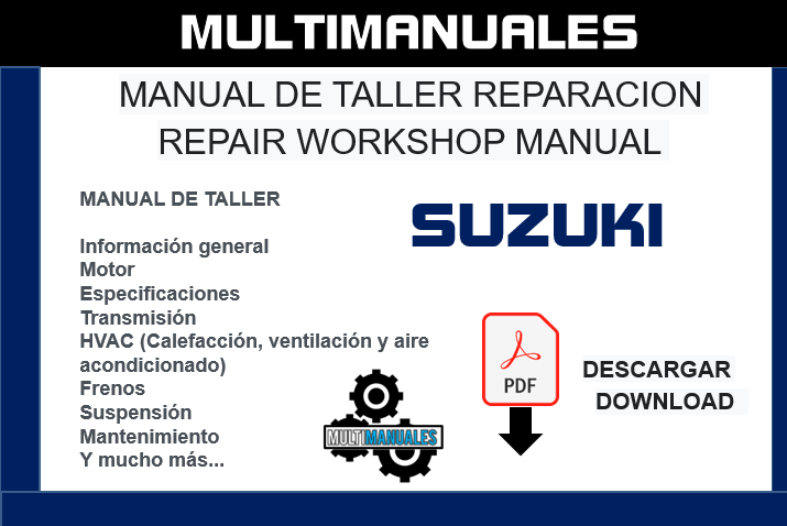Manual De Taller Reparación y Servicio Suzuki Baleno (2015-2022) En Español