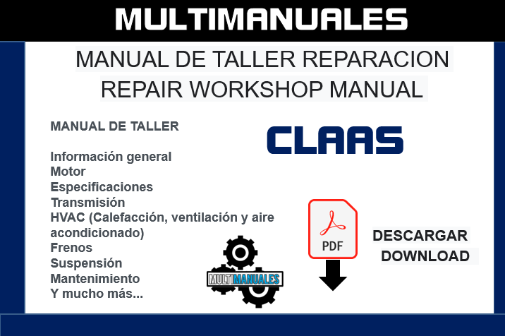 Manual de piezas de la cosechadora Claas 98 VX Dominator