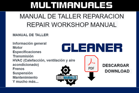 Gleaner 3000 Corn Header Service Manual in PDF format