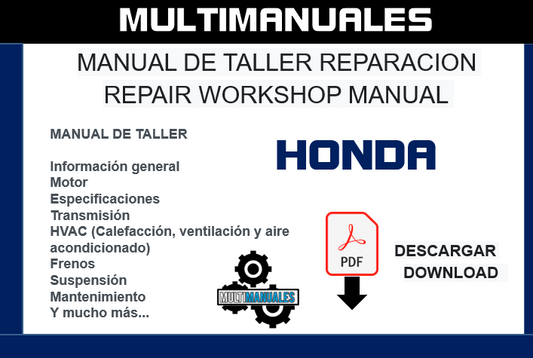 Honda Acura Integra 1993-2001 Workshop Service and Repair Manual PDF